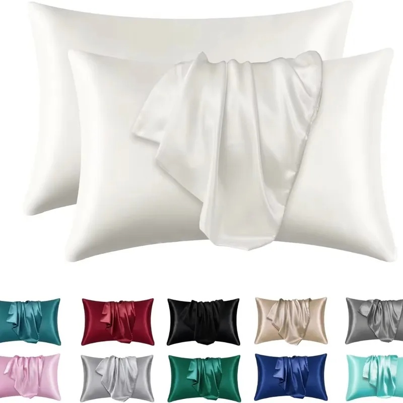Satin Silk Pillowcase Hair Skin - 1/2 Buah Sarung Bantal Sutra Satin