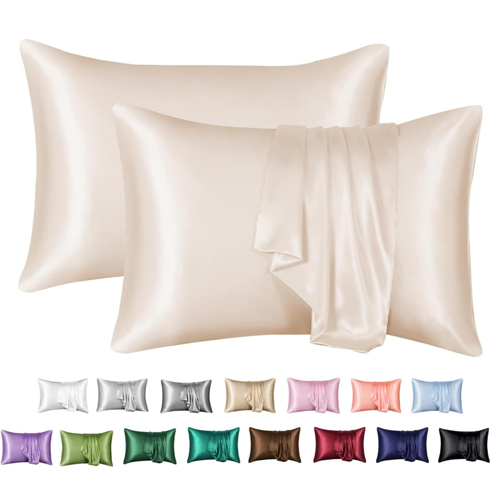 Satin Silk Pillowcase Hair Skin - 2 pak sarung bantal Satin untuk