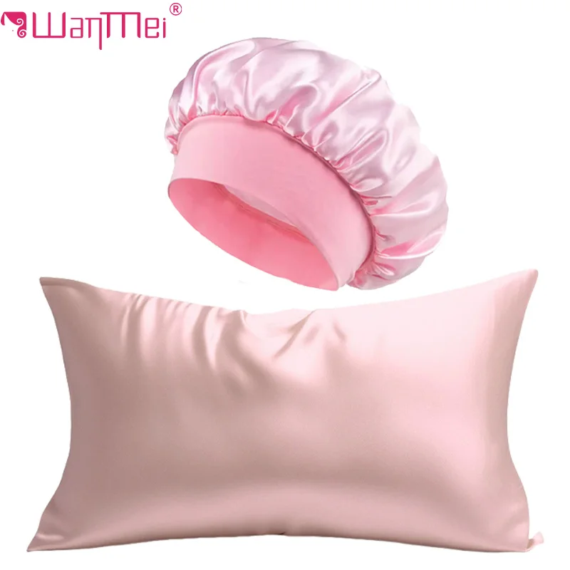 Satin Silk Pillowcase Hair Skin - 2 Buah Sarung Bantal Sutra &