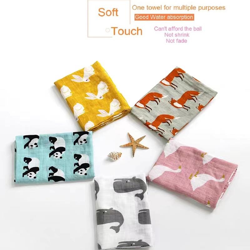 Muslin Cotton Bedspread - Selimut baru lahir handuk mandi bambu