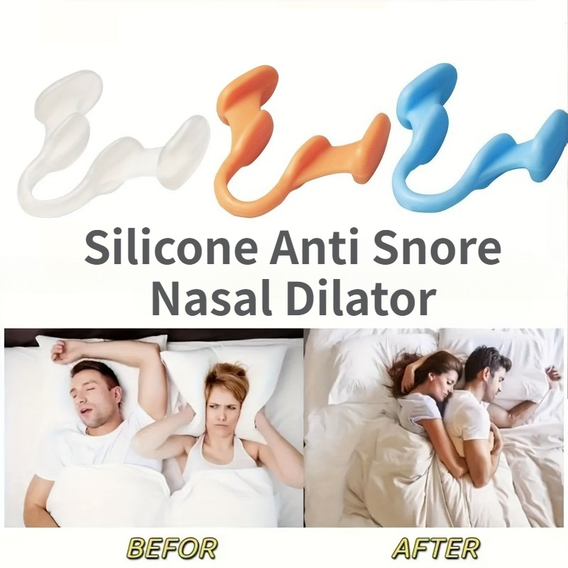 Anti Snore Contour Pillow - 10 Buah Klip Hidung Silikon Anti