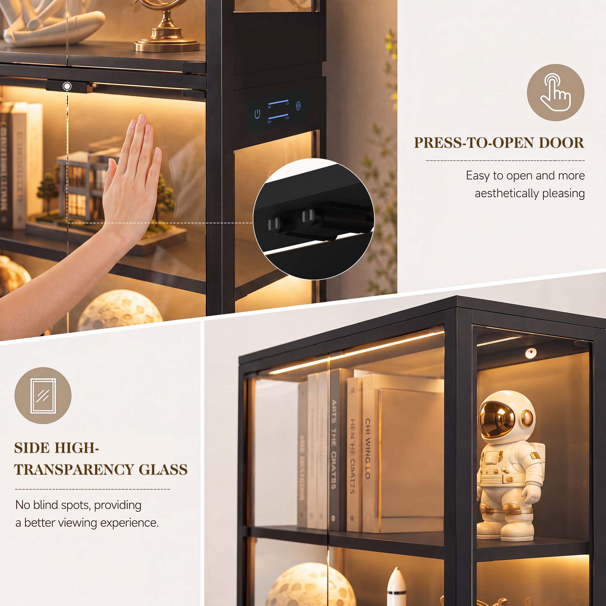 TCGBKAF Lemari Pajangan 5 Ting - Lighting ulasan dan harga