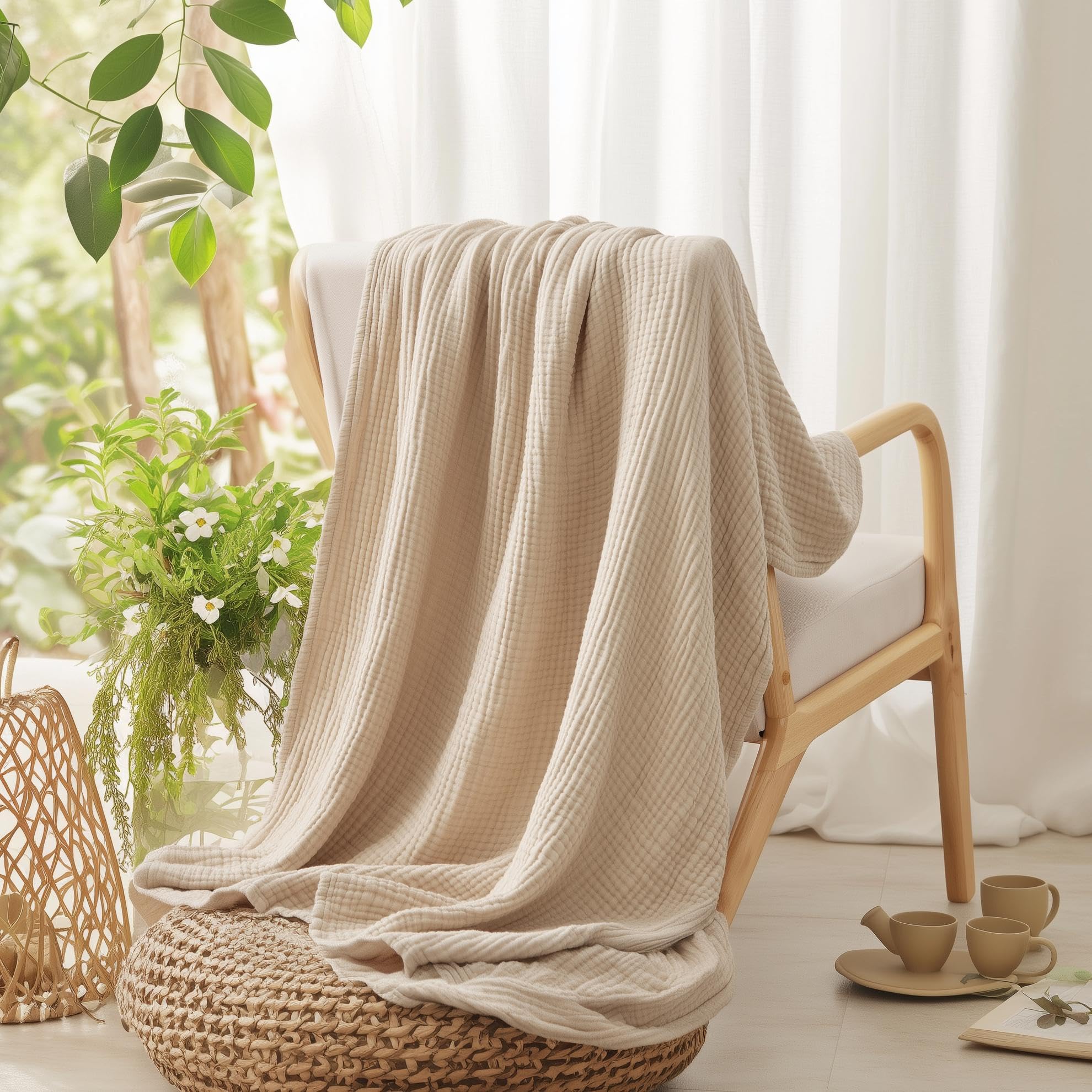 Selimut Katun 100% untuk Tempa - Muslin Cotton Bedspread ulasan dan harga