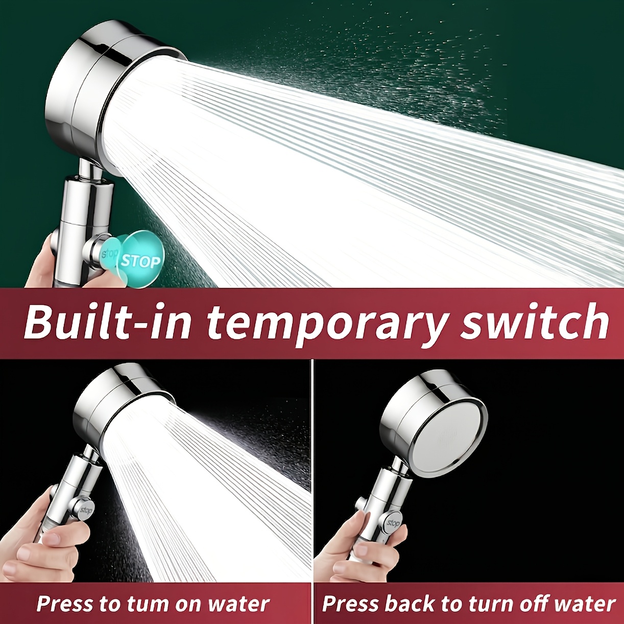 Pancuran Genggam Hemat Air Tek - High Pressure Shower Head Handheld ulasan dan harga