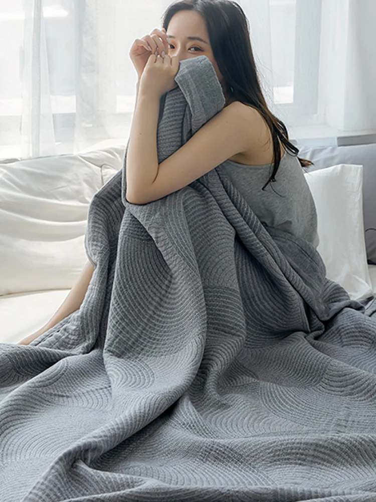 Selimut Kasur Ukuran Double, S - Muslin Cotton Bedspread ulasan dan harga