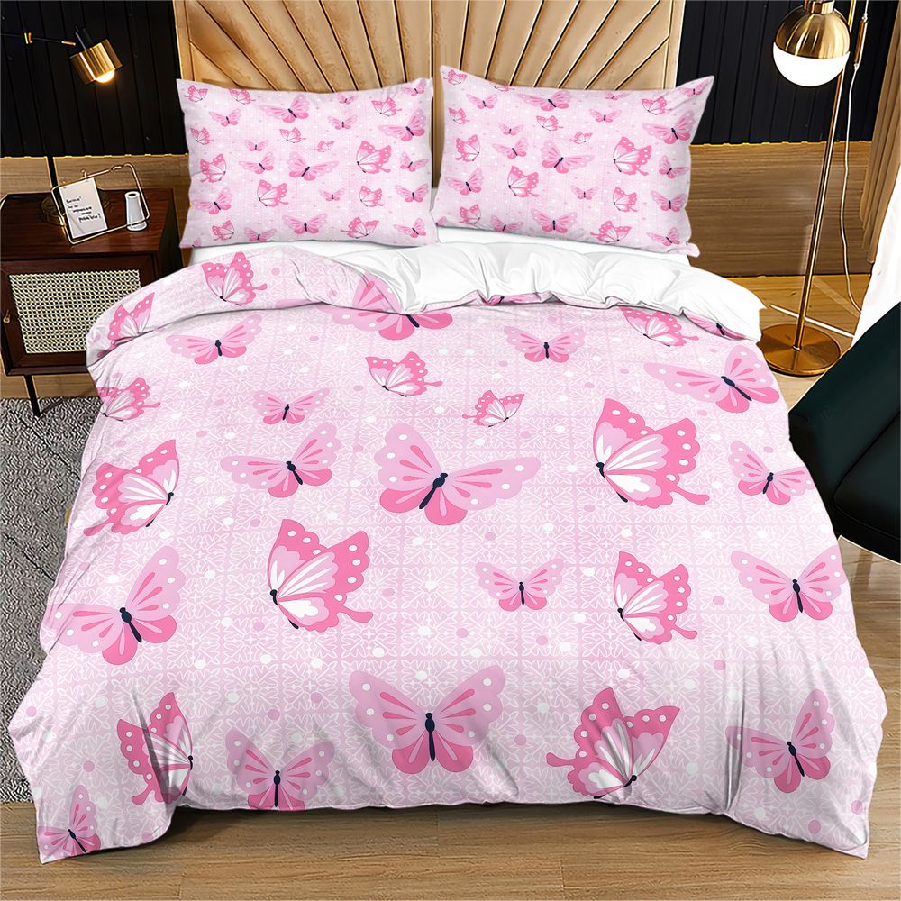 Set Sprei Kupu-kupu Estetik Mo - Aesthetic Floral Duvet Cover ulasan dan harga