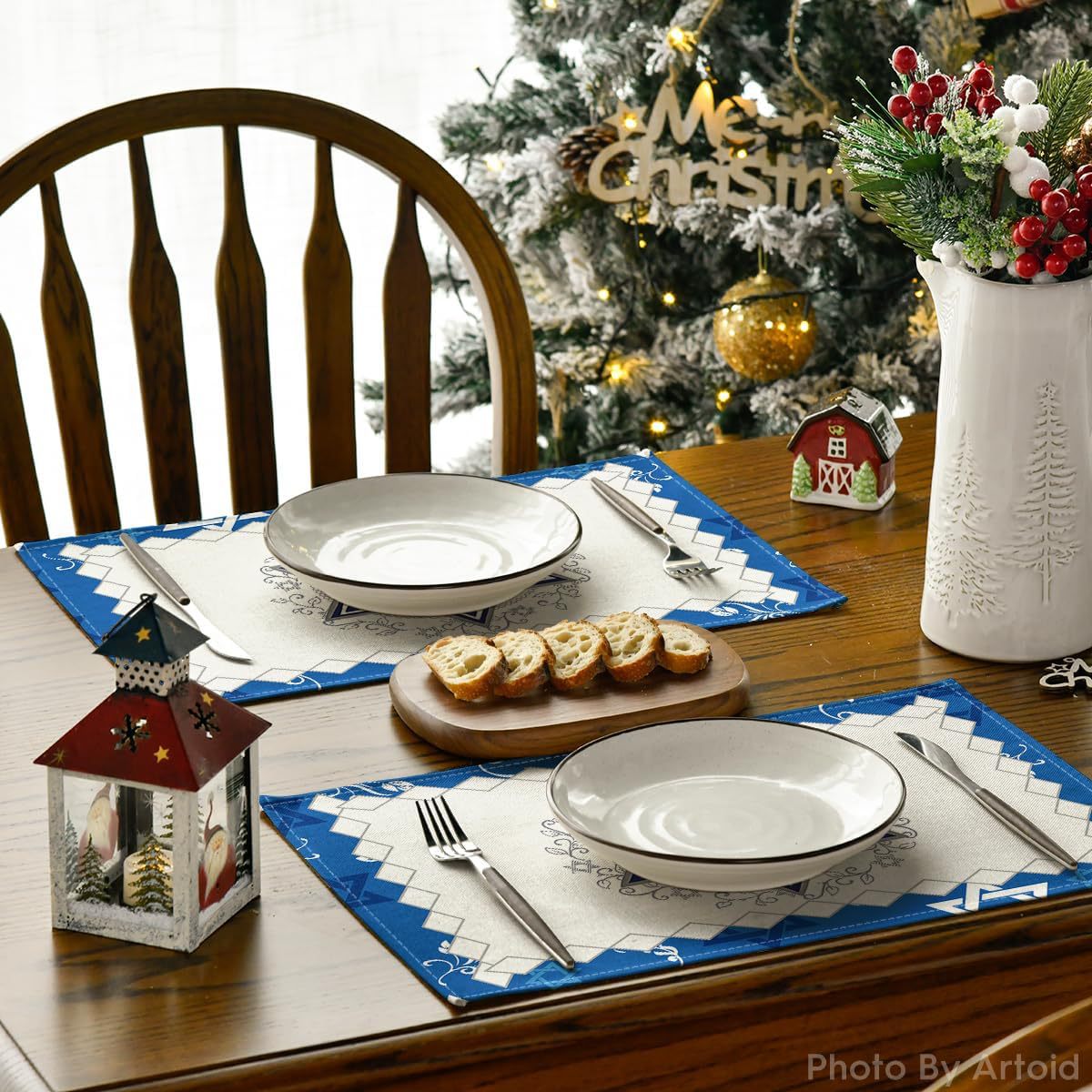 8Pcs Set Alas Meja Liburan Yah - Kitchen ulasan dan harga