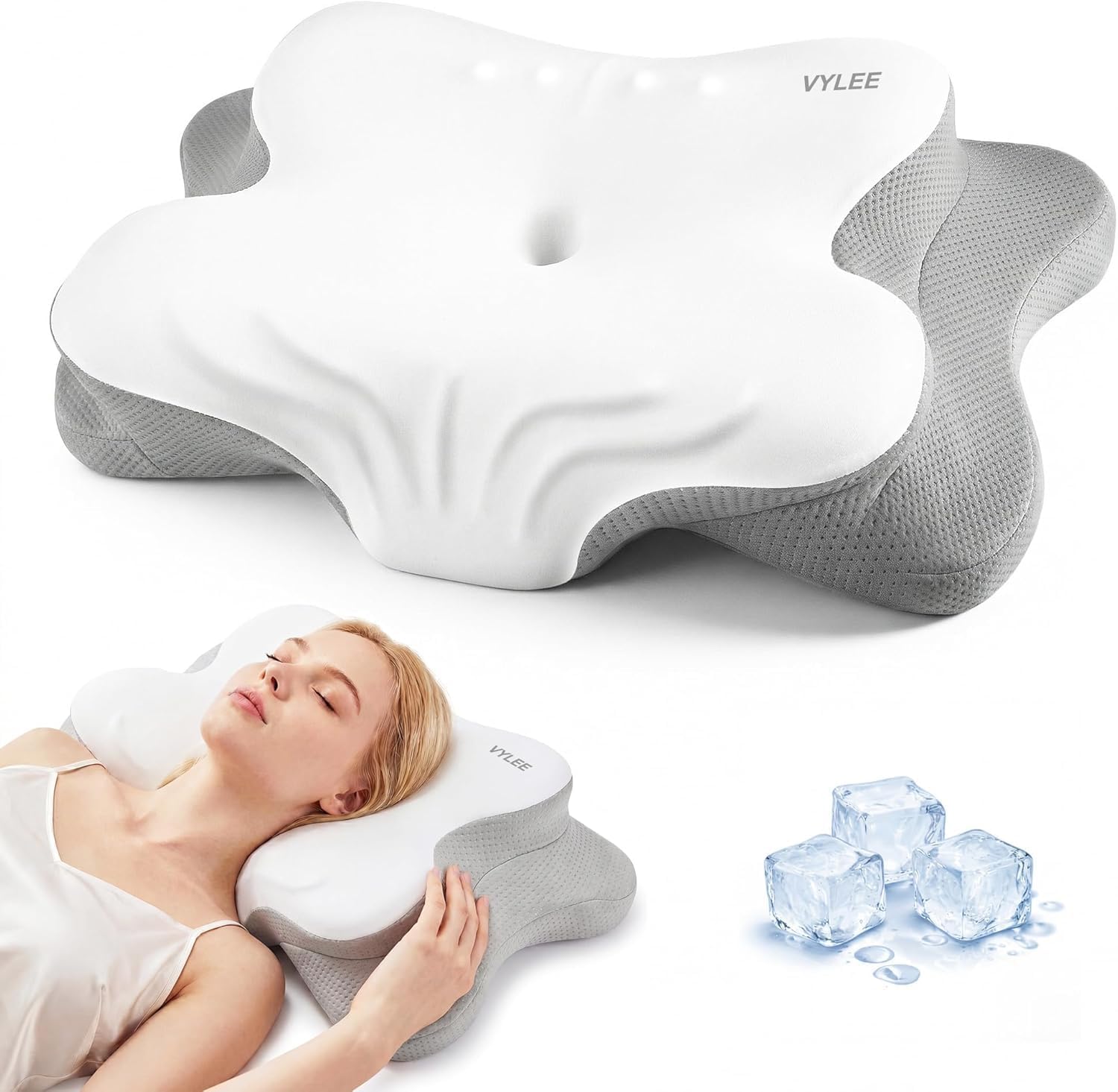 Bantal Leher Serviks untuk Mer - Memory Foam Orthopedic Pillow Neck Pain ulasan dan harga