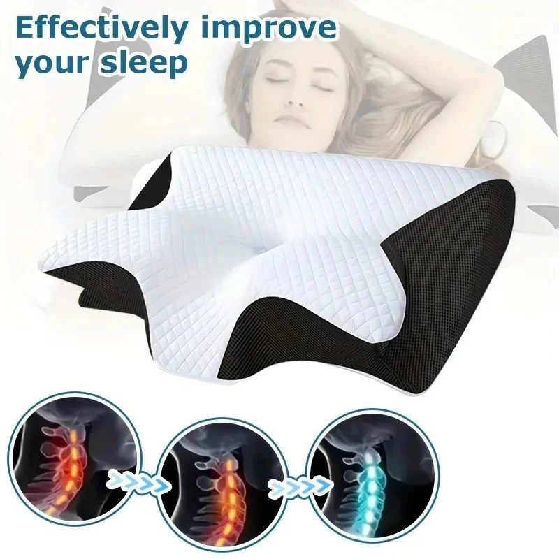 Bantal Leher Memory Foam untuk - Memory Foam Orthopedic Pillow Neck Pain ulasan dan harga