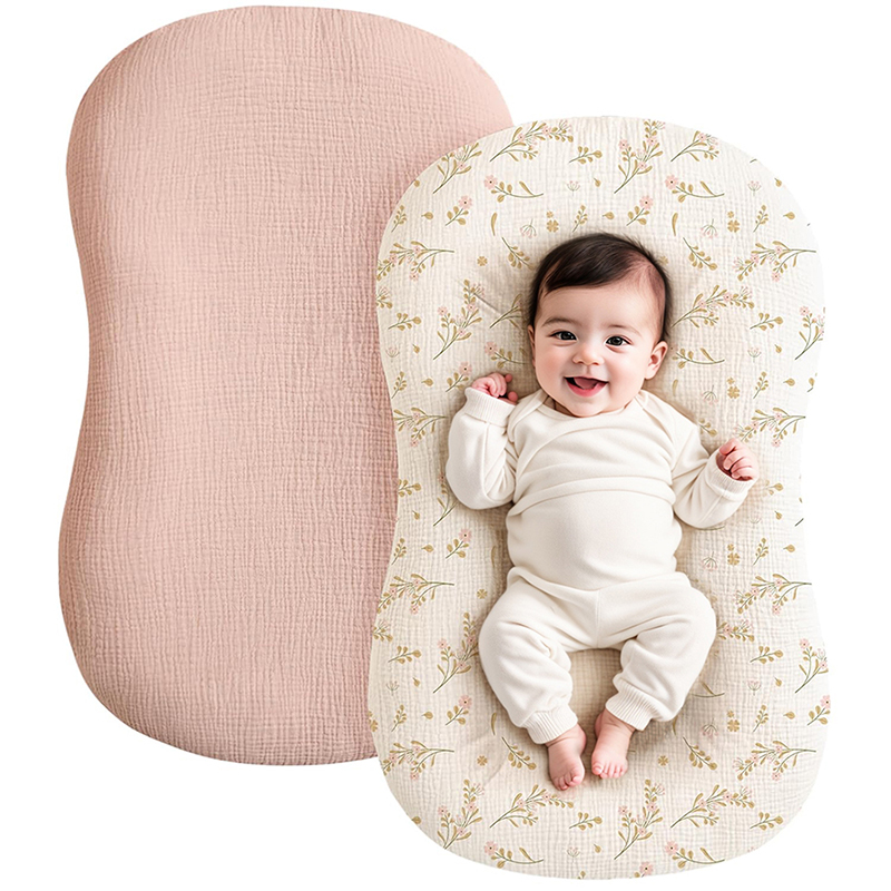 2 Buah Sarung Lounger Bayi Kat - Muslin Cotton Bedspread ulasan dan harga