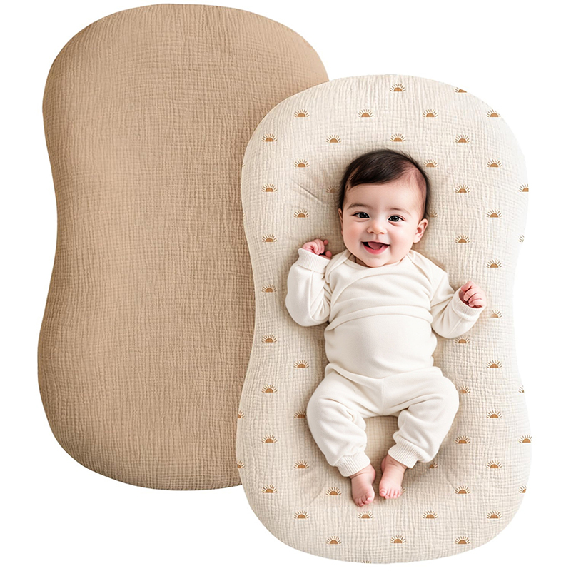 2 Buah Sarung Lounger Bayi Kat - Muslin Cotton Bedspread ulasan dan harga