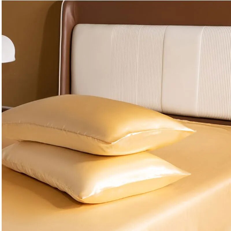 1 buah sarung bantal untuk ram - Satin Silk Pillowcase Hair Skin ulasan dan harga