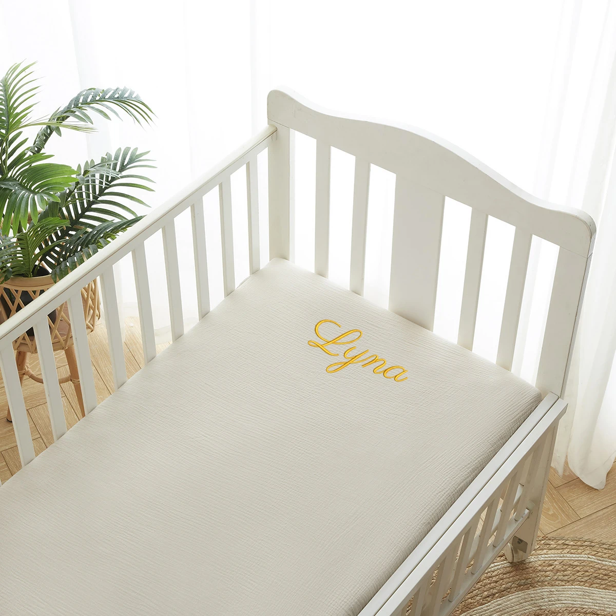 Nama pribadi bordir Muslin sep - Muslin Cotton Bedspread ulasan dan harga