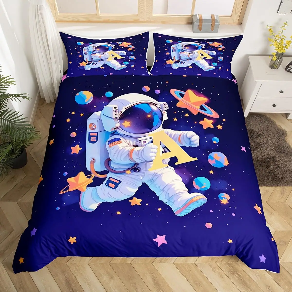 Set Penutup Selimut Astronot K - Duvet Cover Sets With Zipper ulasan dan harga
