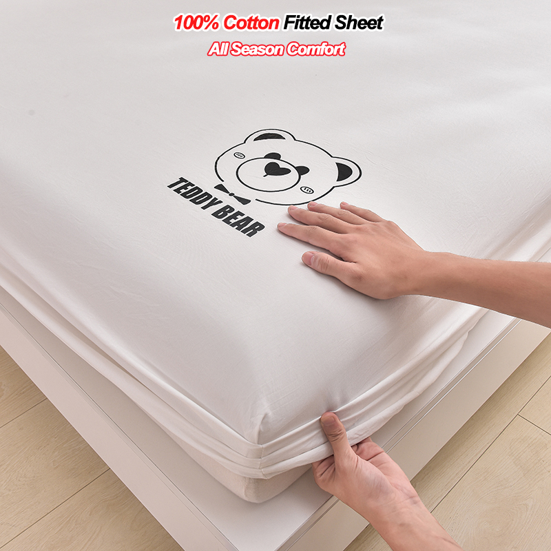 Sprei Katun 100% dengan Kanton - Fitted Bed Sheets Deep Pocket ulasan dan harga
