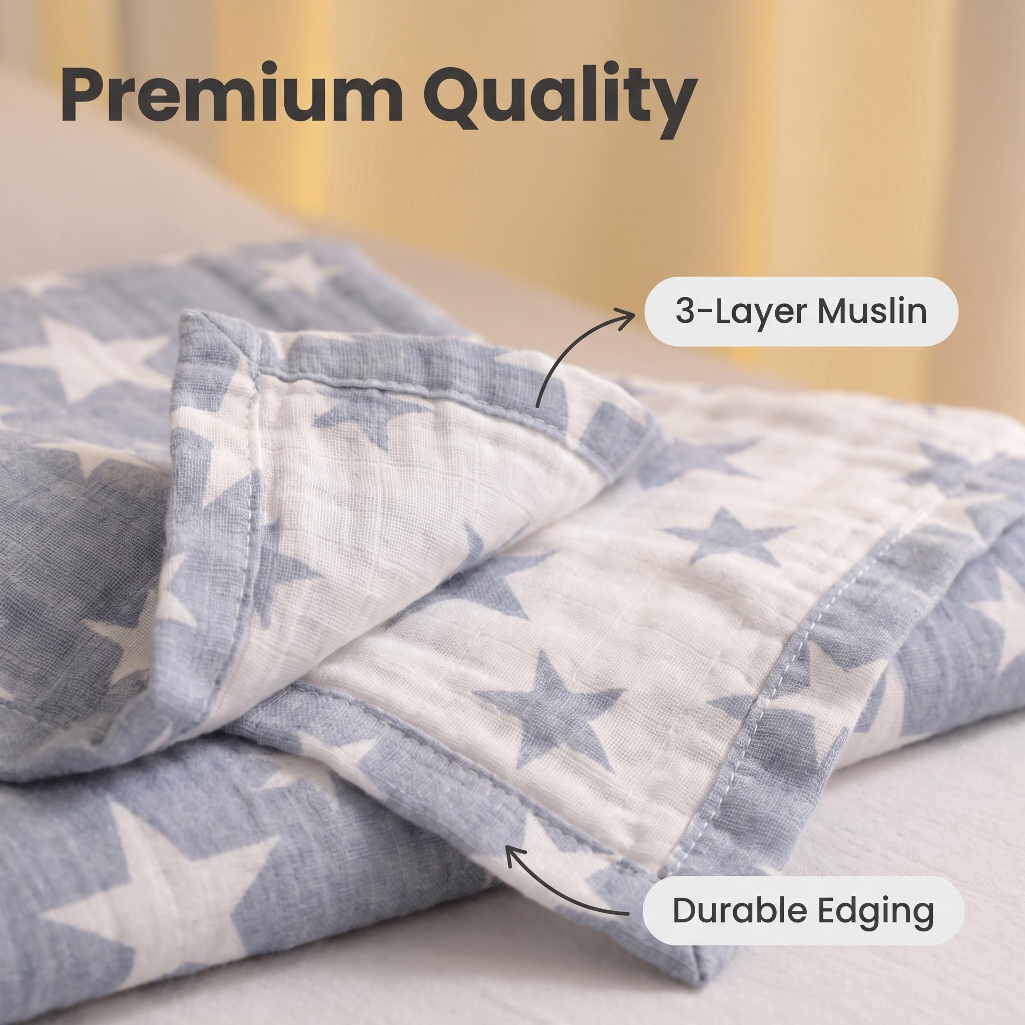 Selimut Katun Muslin 3-Lapis U - Muslin Cotton Bedspread ulasan dan harga