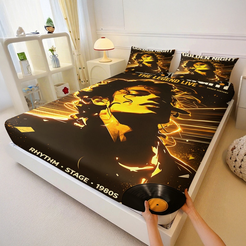 Set Sprei Fitted Michael Jacks - Fitted Bed Sheets Deep Pocket ulasan dan harga