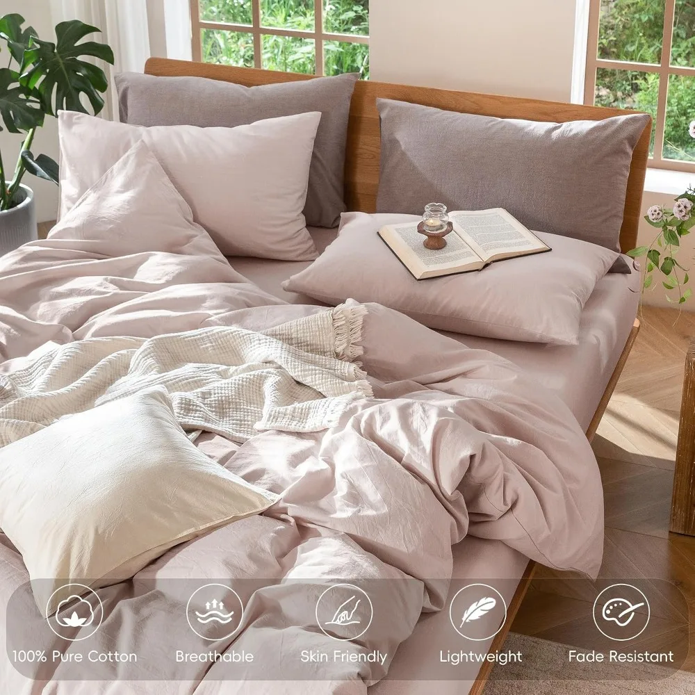 Set Sarung Selimut 100% Katun  - Duvet Cover Sets With Zipper ulasan dan harga