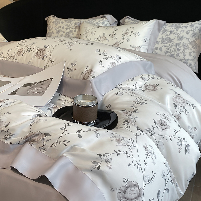 Set tempat tidur tanaman dan b - Aesthetic Floral Duvet Cover ulasan dan harga