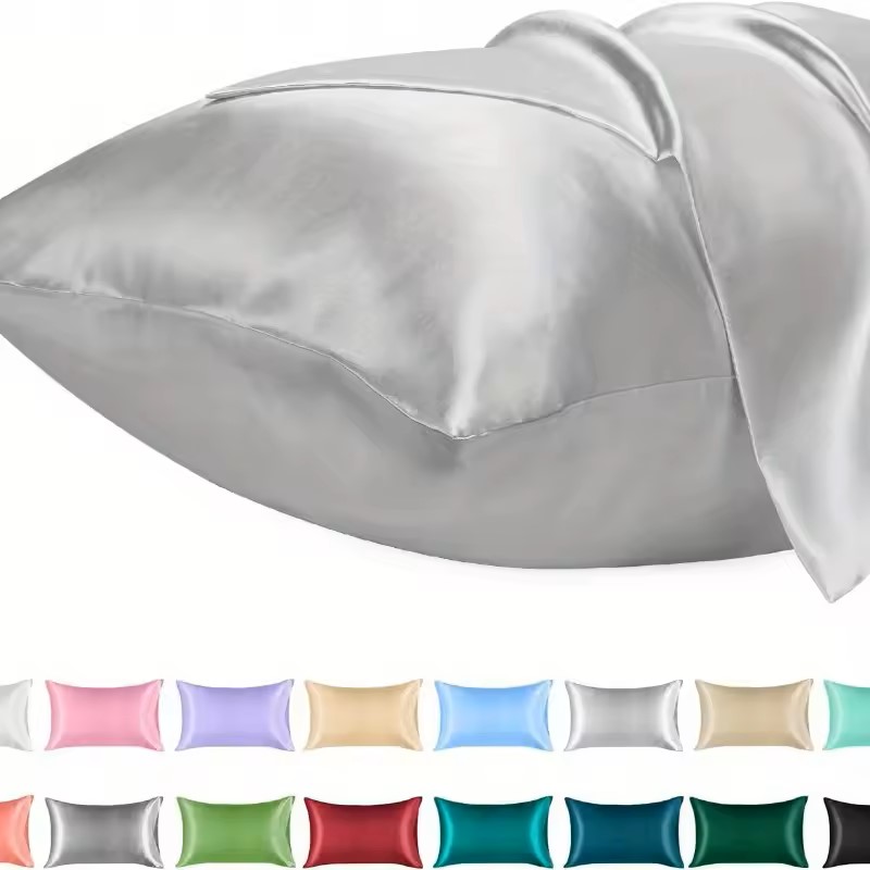 1 Buah Sarung Bantal Satin unt - Satin Silk Pillowcase Hair Skin ulasan dan harga