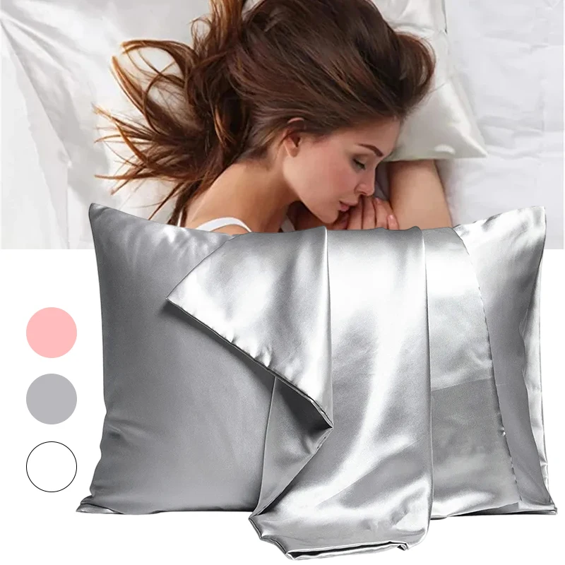 Sarung Bantal Satin Sutra Baru - Satin Silk Pillowcase Hair Skin ulasan dan harga