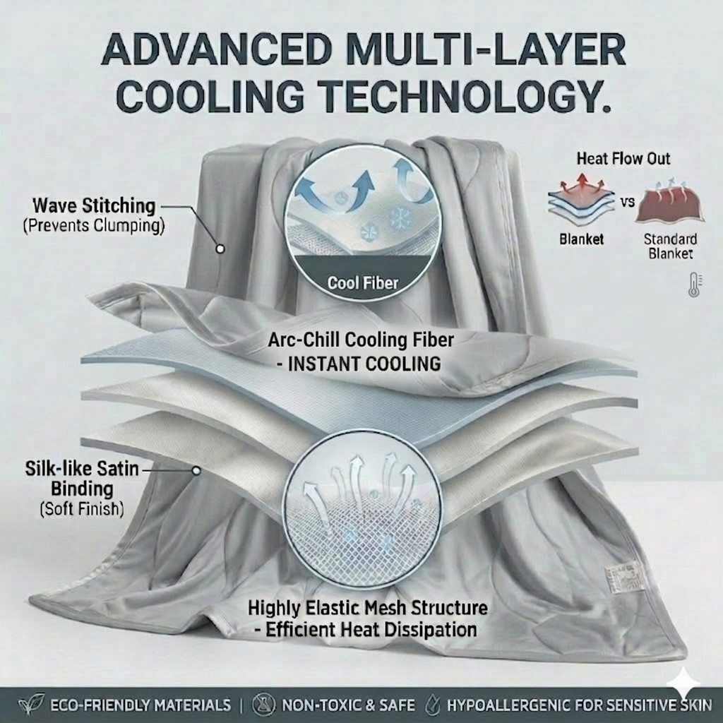 Selimut Tipis yang Ringan dan  - Cooling Blanket Hot Sleepers ulasan dan harga